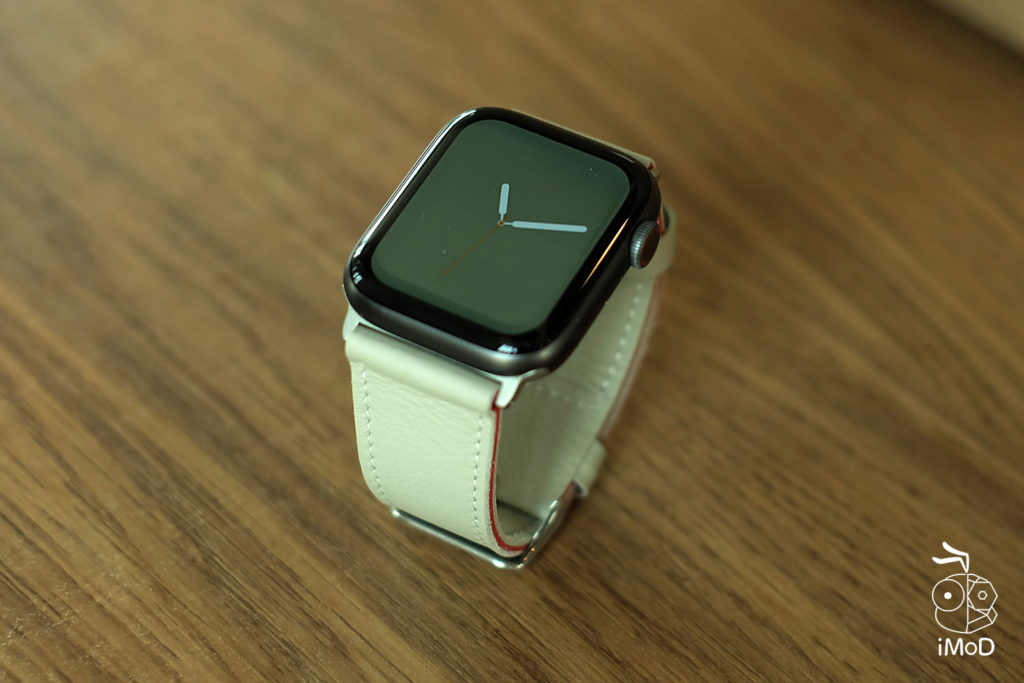 Cozistyle Striped Leather Apple Watch Band Lilly White Color Review 11