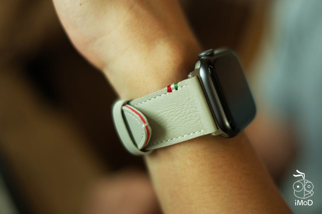 Cozistyle Striped Leather Apple Watch Band Lilly White Color Review 12