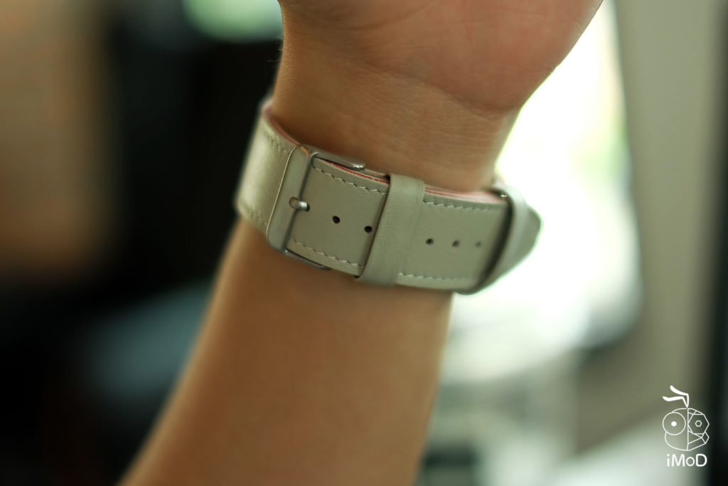 Cozistyle Striped Leather Apple Watch Band Lilly White Color Review 14