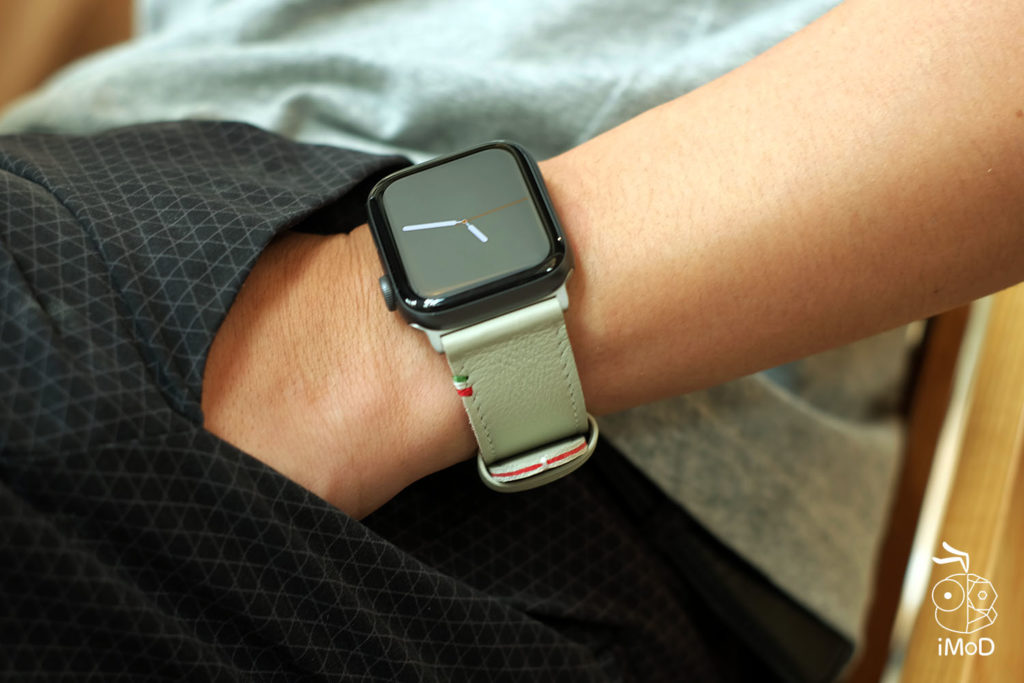 Cozistyle Striped Leather Apple Watch Band Lilly White Color Review 15