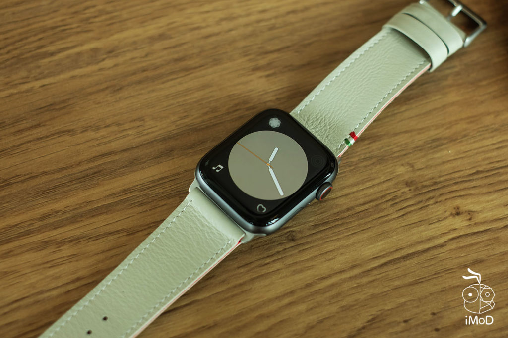 Cozistyle Striped Leather Apple Watch Band Lilly White Color Review 16