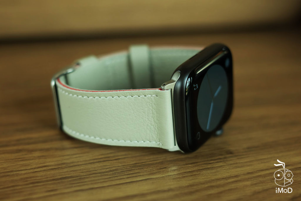 Cozistyle Striped Leather Apple Watch Band Lilly White Color Review 17