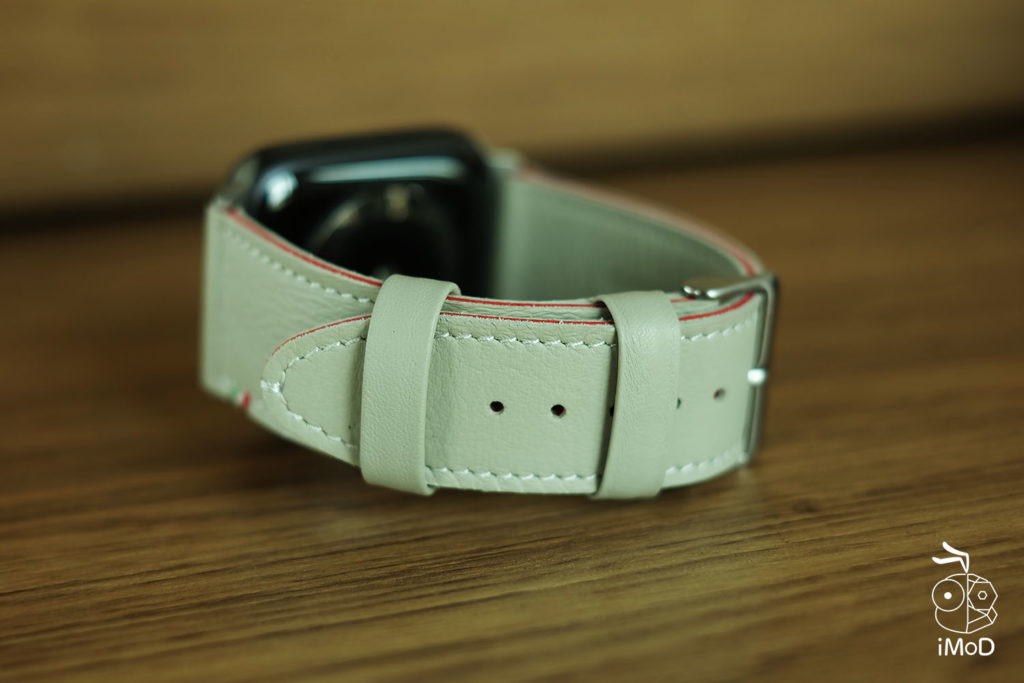 Cozistyle Striped Leather Apple Watch Band Lilly White Color Review 18