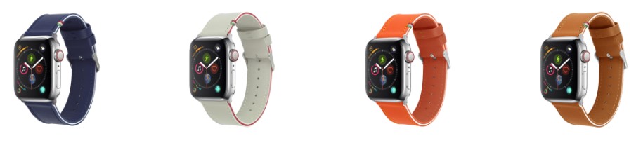 Cozistyle Striped Leather Apple Watch Band Lilly White Color Review 2 