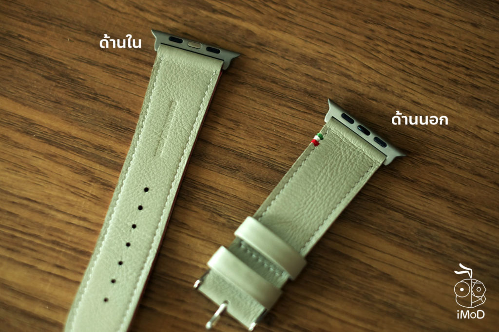 Cozistyle Striped Leather Apple Watch Band Lilly White Color Review 22