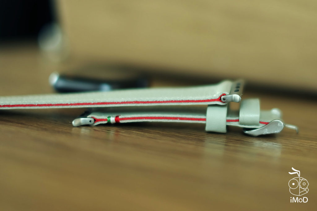 Cozistyle Striped Leather Apple Watch Band Lilly White Color Review 4