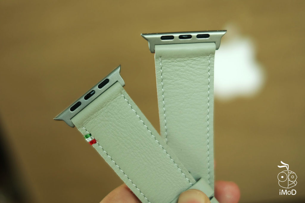 Cozistyle Striped Leather Apple Watch Band Lilly White Color Review 5