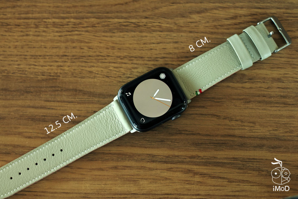 Cozistyle Striped Leather Apple Watch Band Lilly White Color Review 8