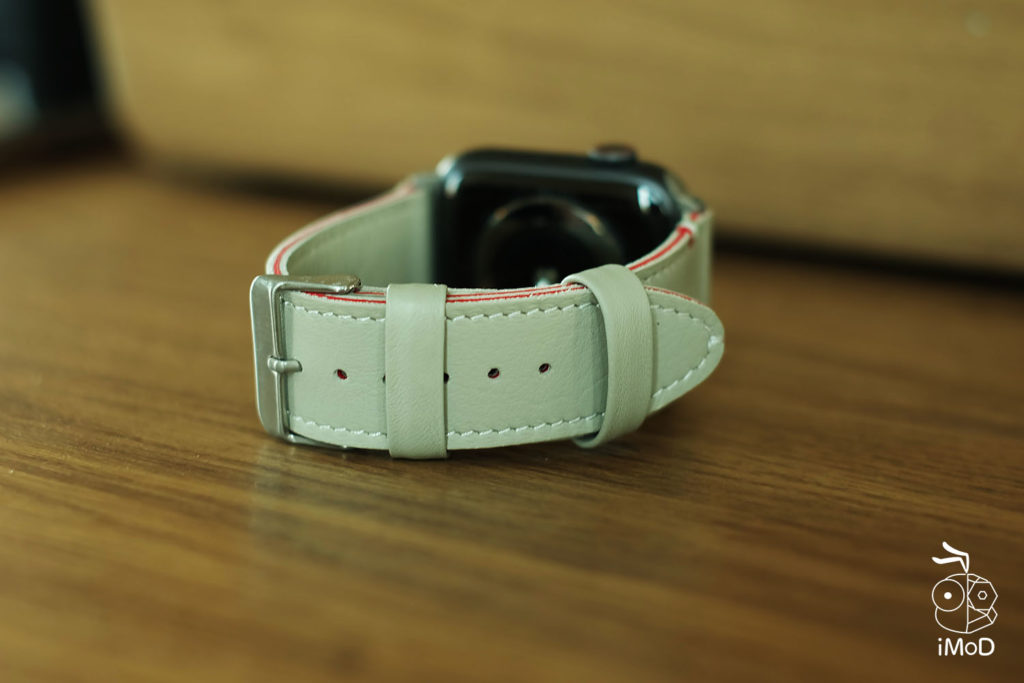 Cozistyle Striped Leather Apple Watch Band Lilly White Color Review 9