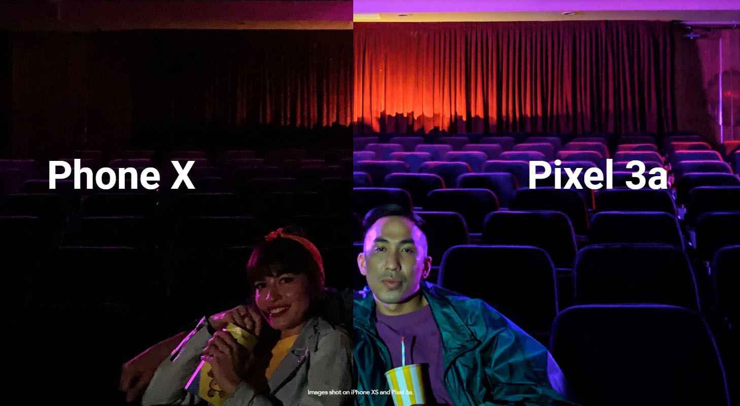 Google Pixel 3a Vs Phone X Ad