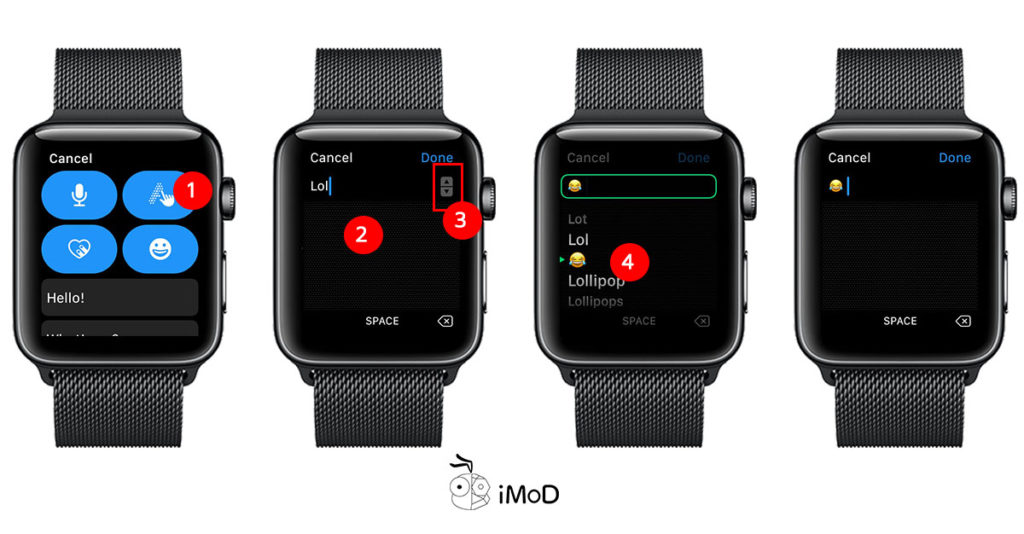 How To Send Emoji Message By Scribble Apple Watch 2