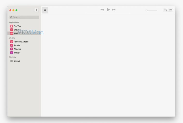 [หลุด] ภาพถ่ายหน้าจอแอป Music, TV ของ macOS 10.15