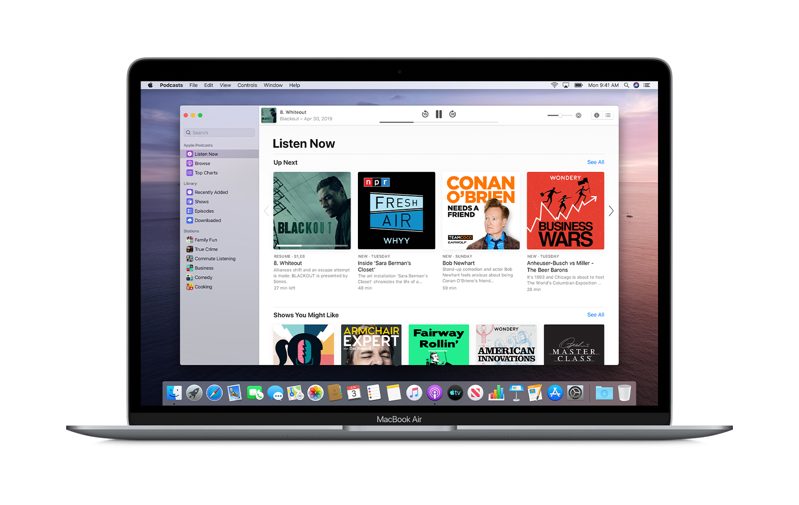 Apple Previews Macos Catalina Apple Podcasts Screen 06032019