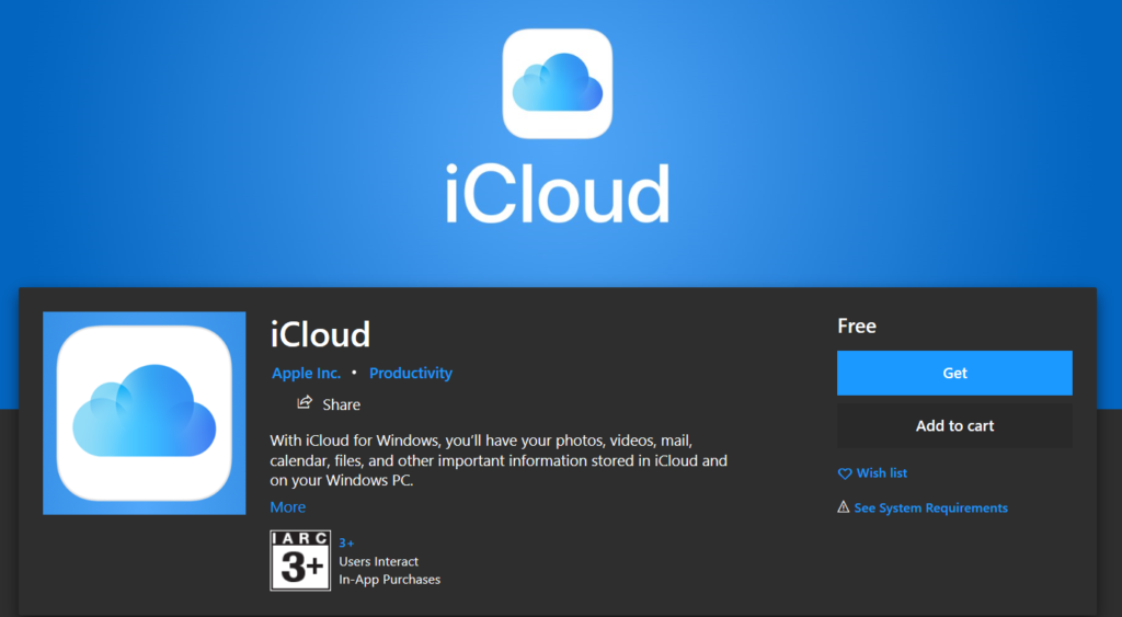 Apple Released Icloud For Microsoft Store Img 2