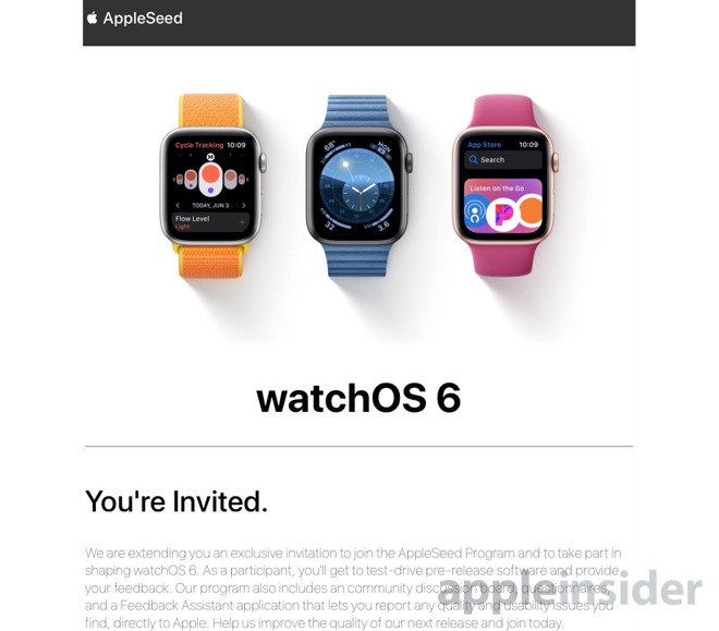Appleseed Invitation Watchos 6 Beta Testing Img 1