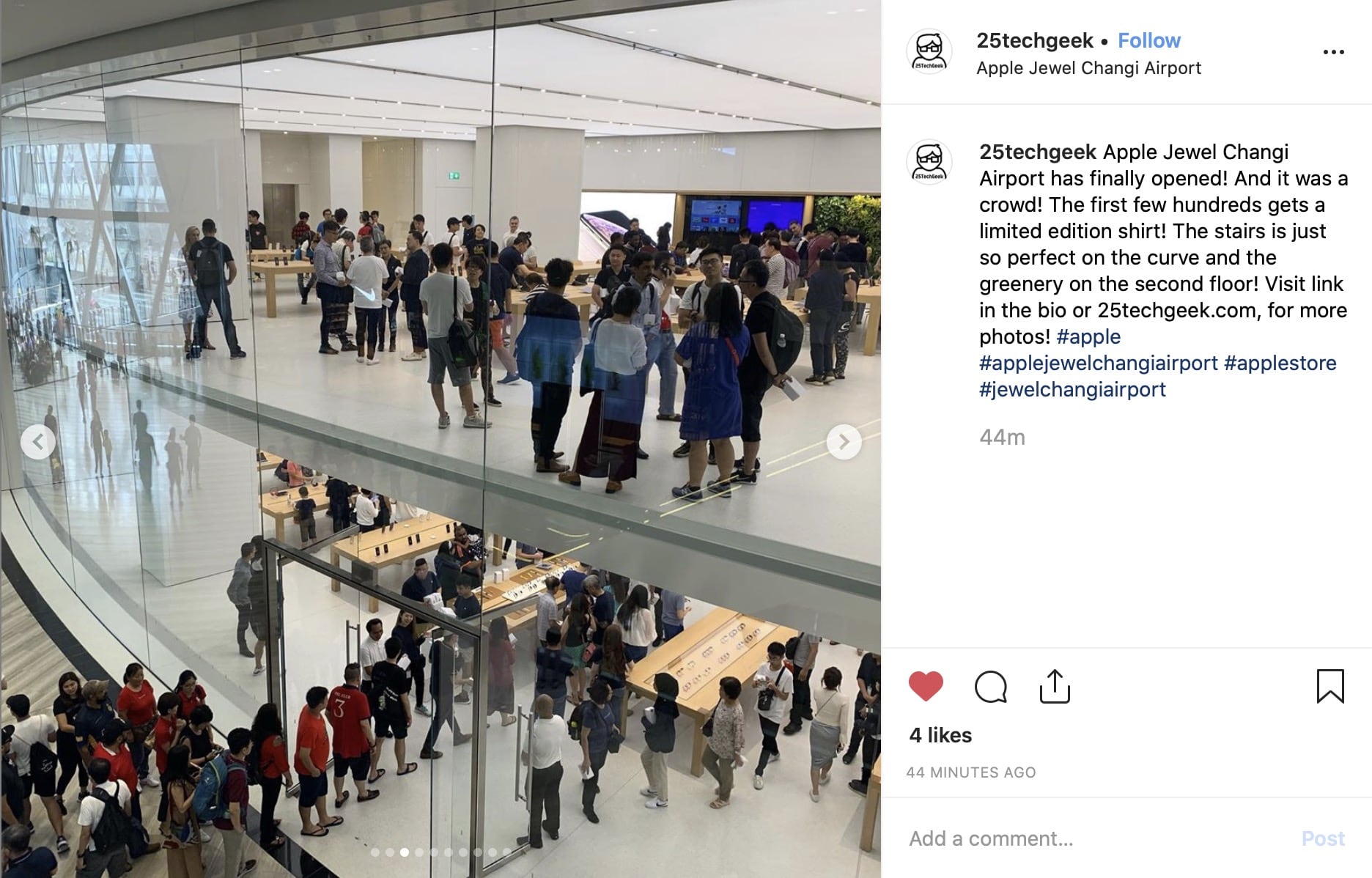 Apple Jewel Changi Airport 1