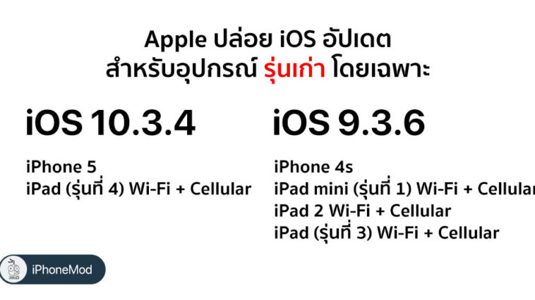 Apple Released Ios 10 3 4 Ios 9 3 6