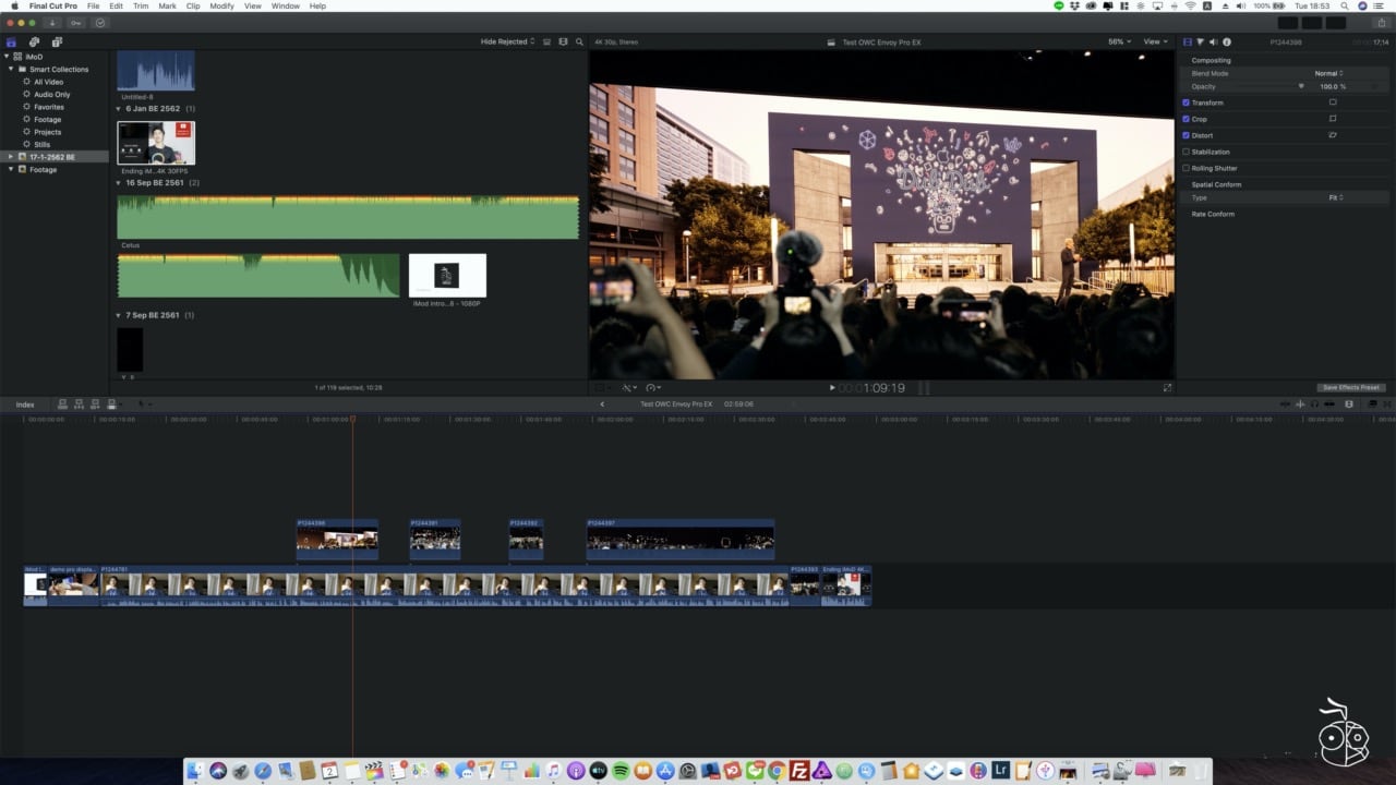 Edit Video From Owc Envoy Pro Ex With Final Cut