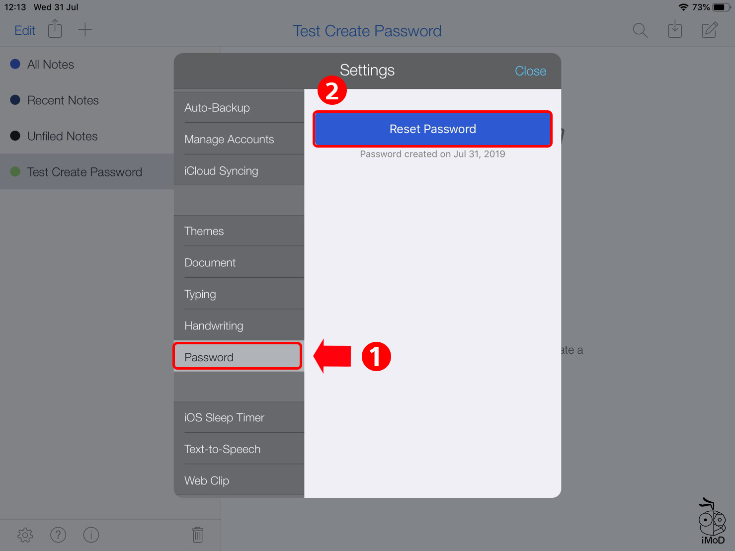 How To Set Password Notability 02