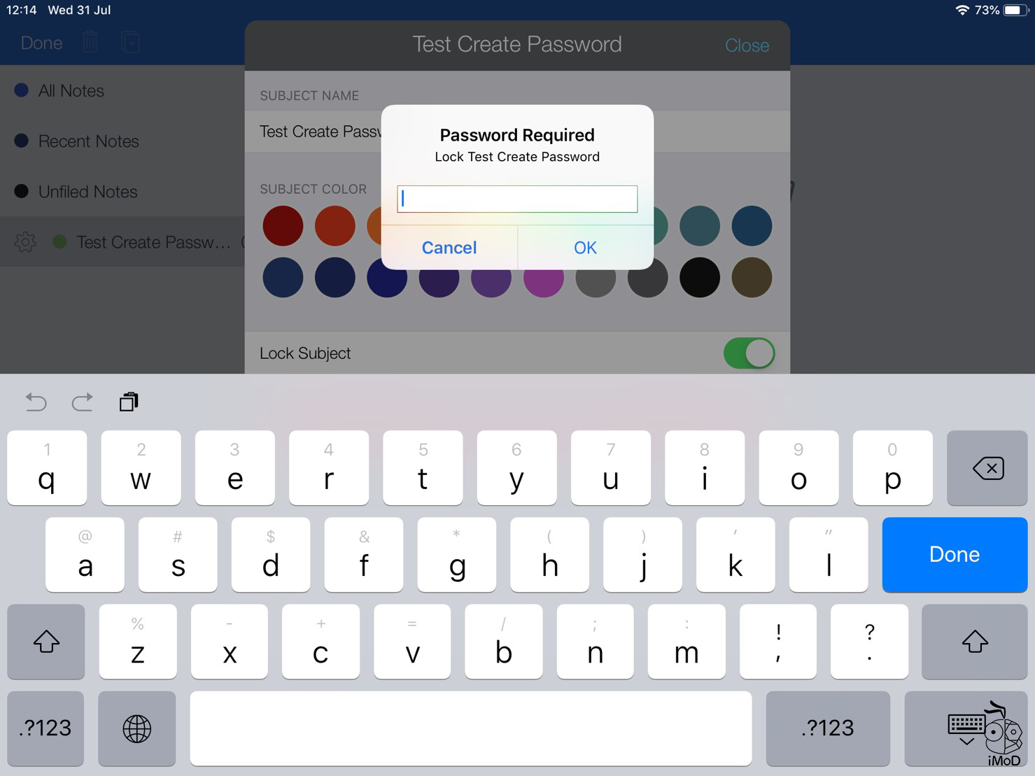 How To Set Password Notability 08