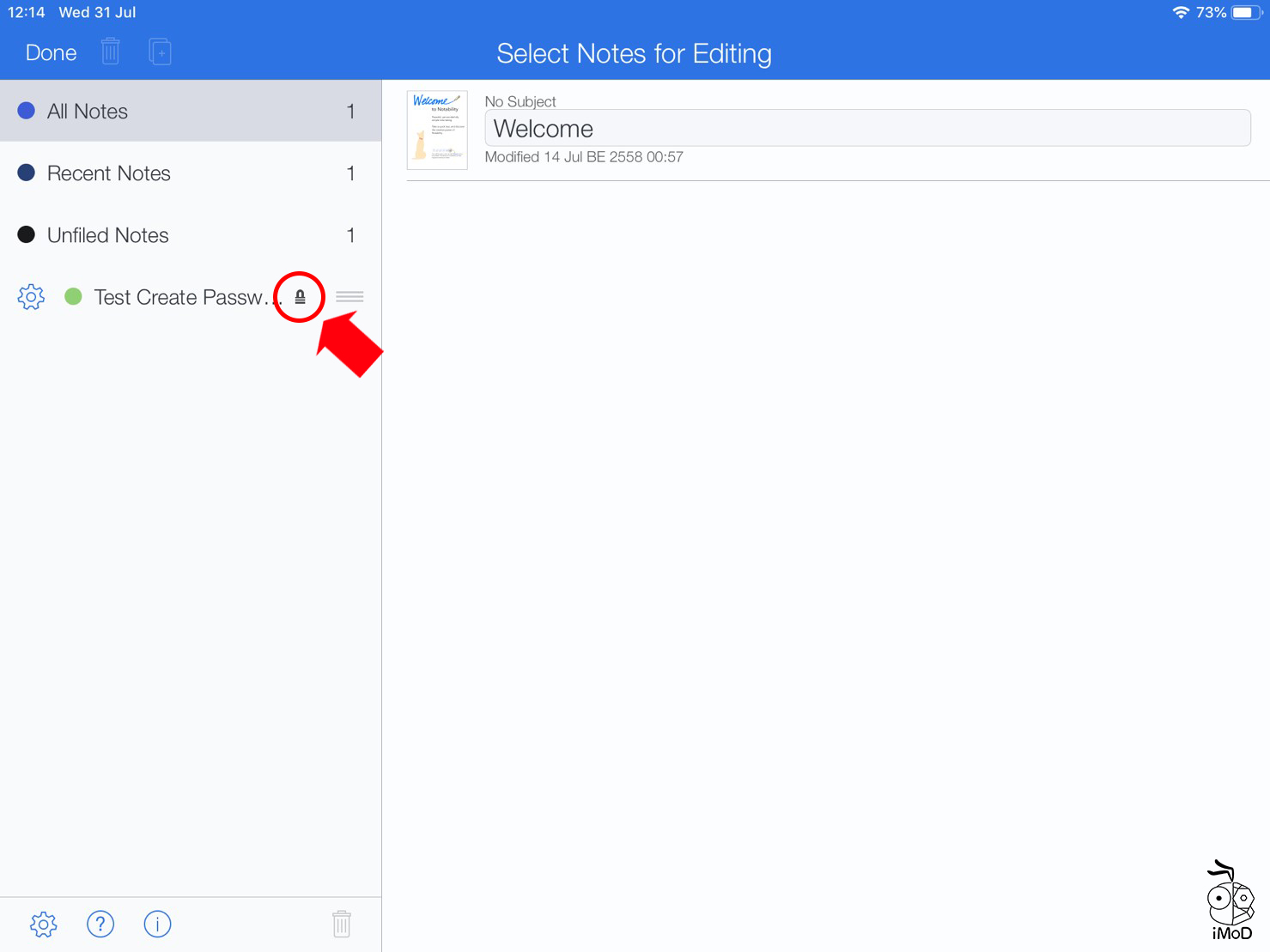How To Set Password Notability 10