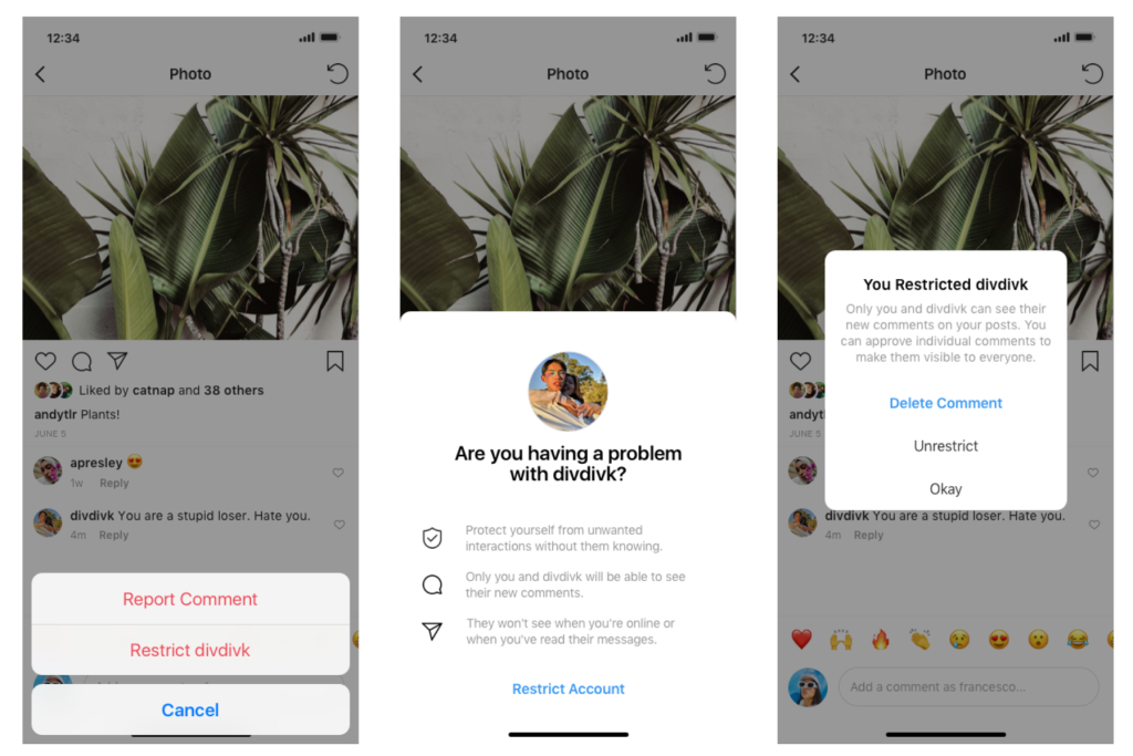 Instagram Test Bullying Comment New Feature 1