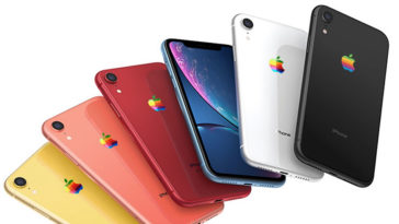 Iphone Xr Logo Rainbow