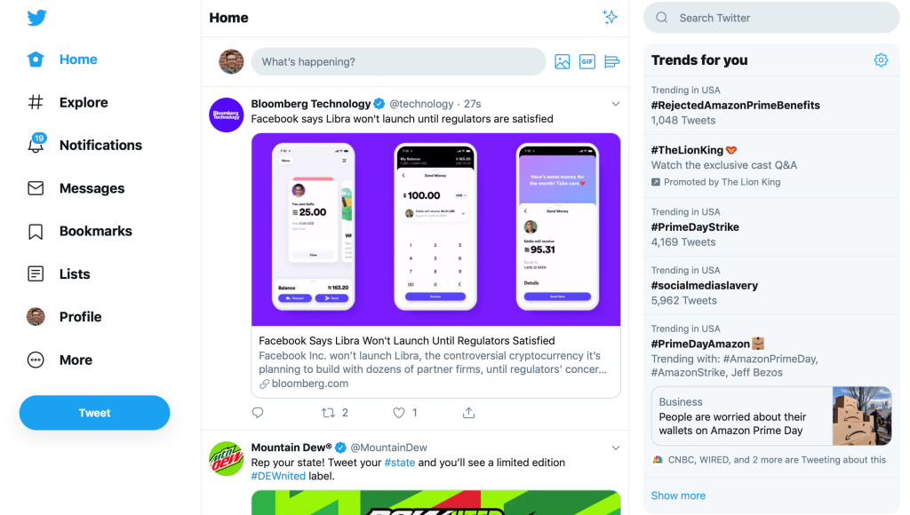 Twitter For Desktop Redesign Dark Mode 2