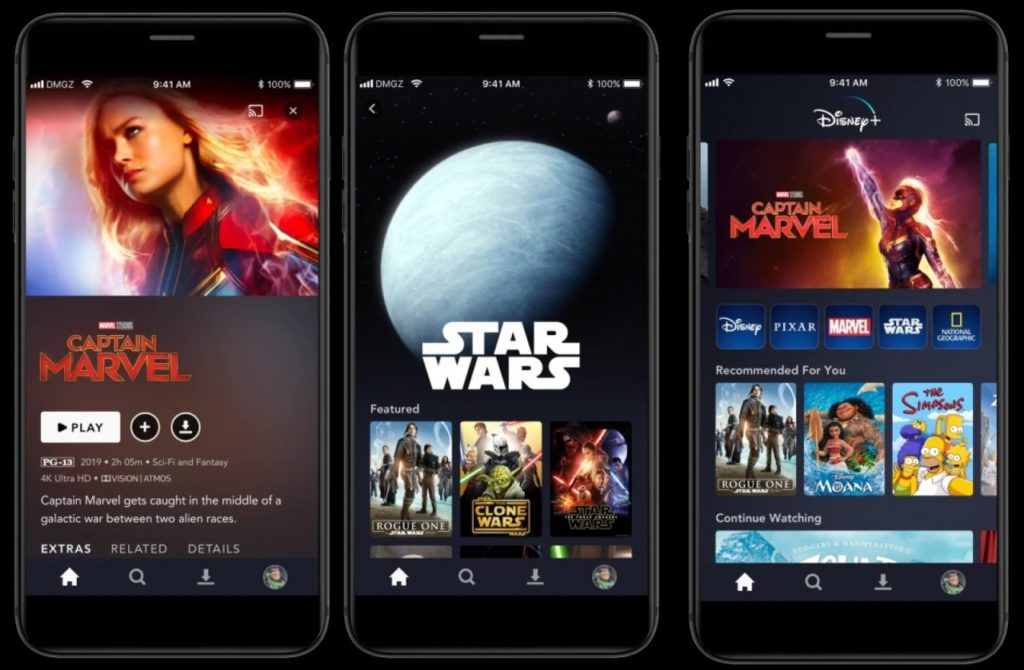 Disney Plus Ui On Iphone Apple Tv 3