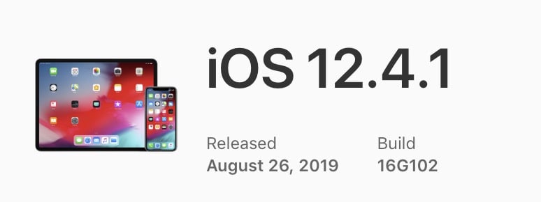 Ios 12.4.1 Build Number