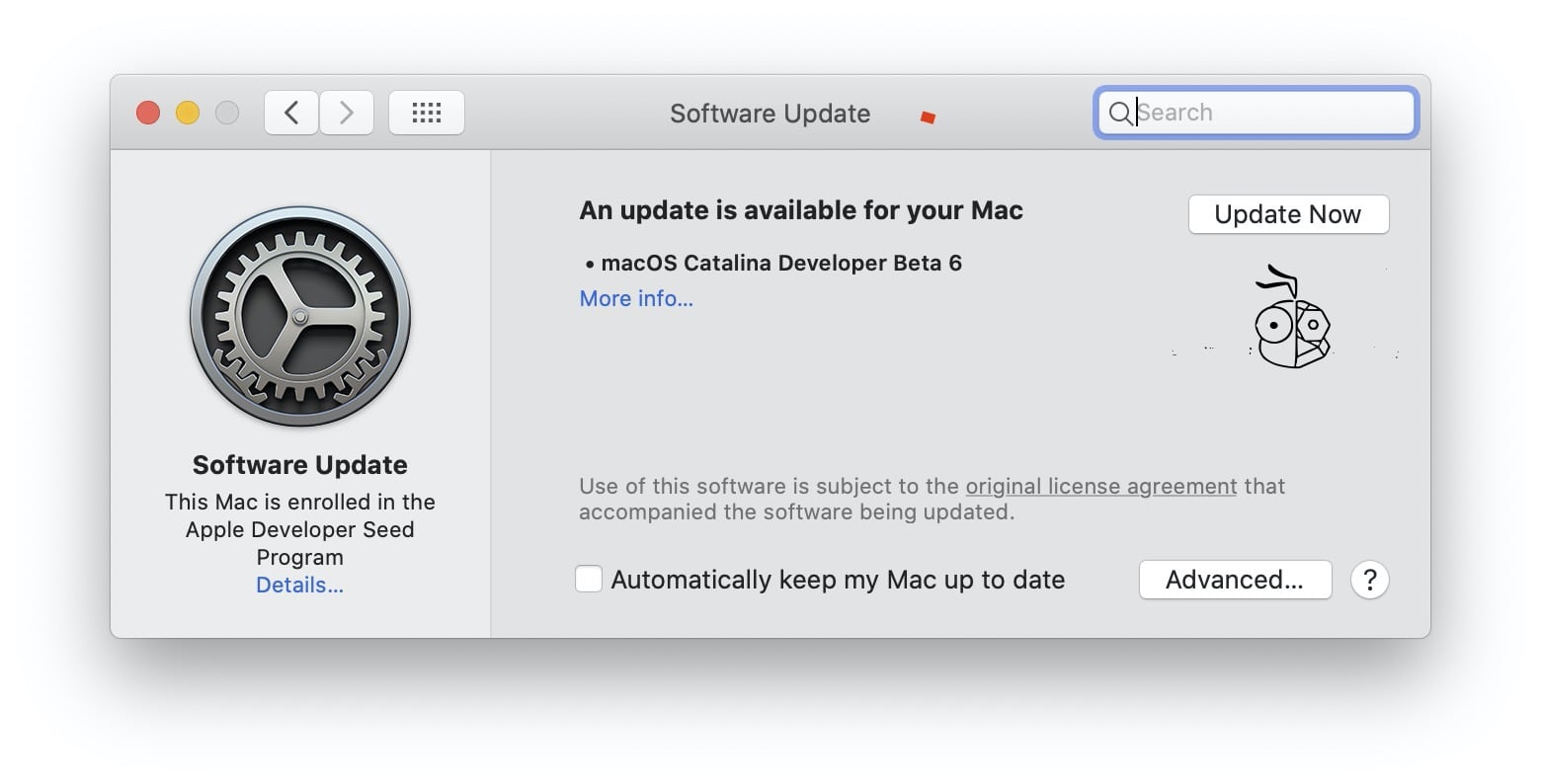 Macos Catalinq 10.15 Developer Beta 6