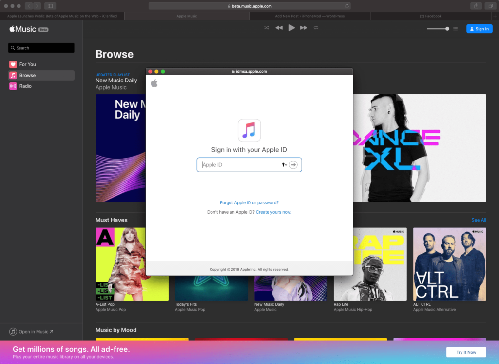 Apple Launches Public Beta Of Apple Music On The Web Img 2