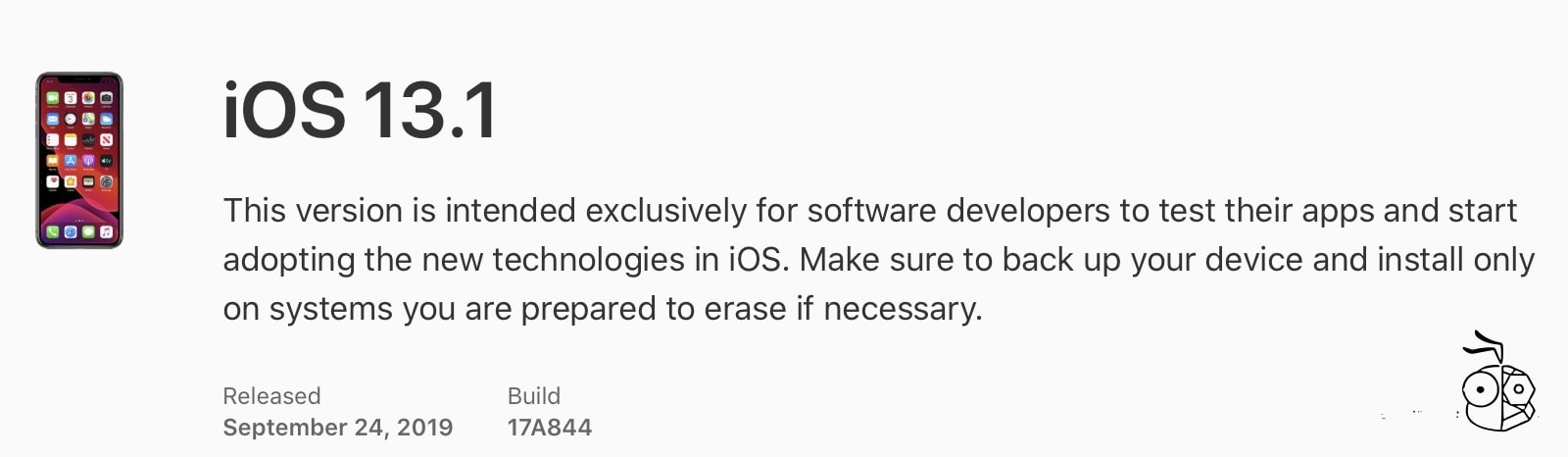 Ios 13.1 Build Number