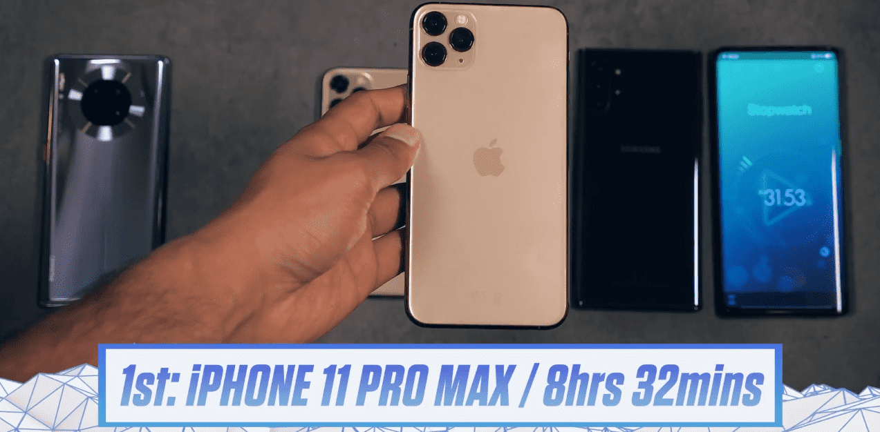 Iphone 11 Pro Max Battery Test Compare With Mate 30 Pro And Note 10 Plus Img 3