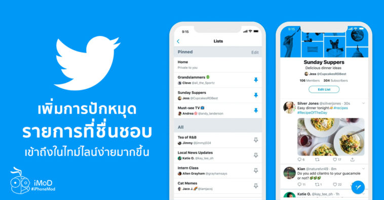 Twitter New Feature Pin Favorite Lists Easy Access In Timeline