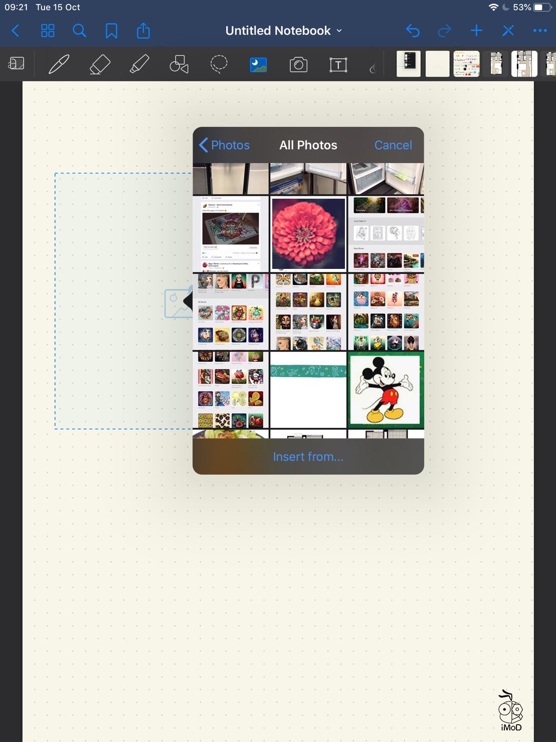03 How To Quick Import Image Goodnotes 5