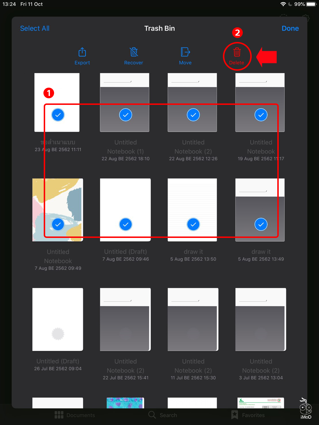 How To Delete Trash Goodnotes 5 06