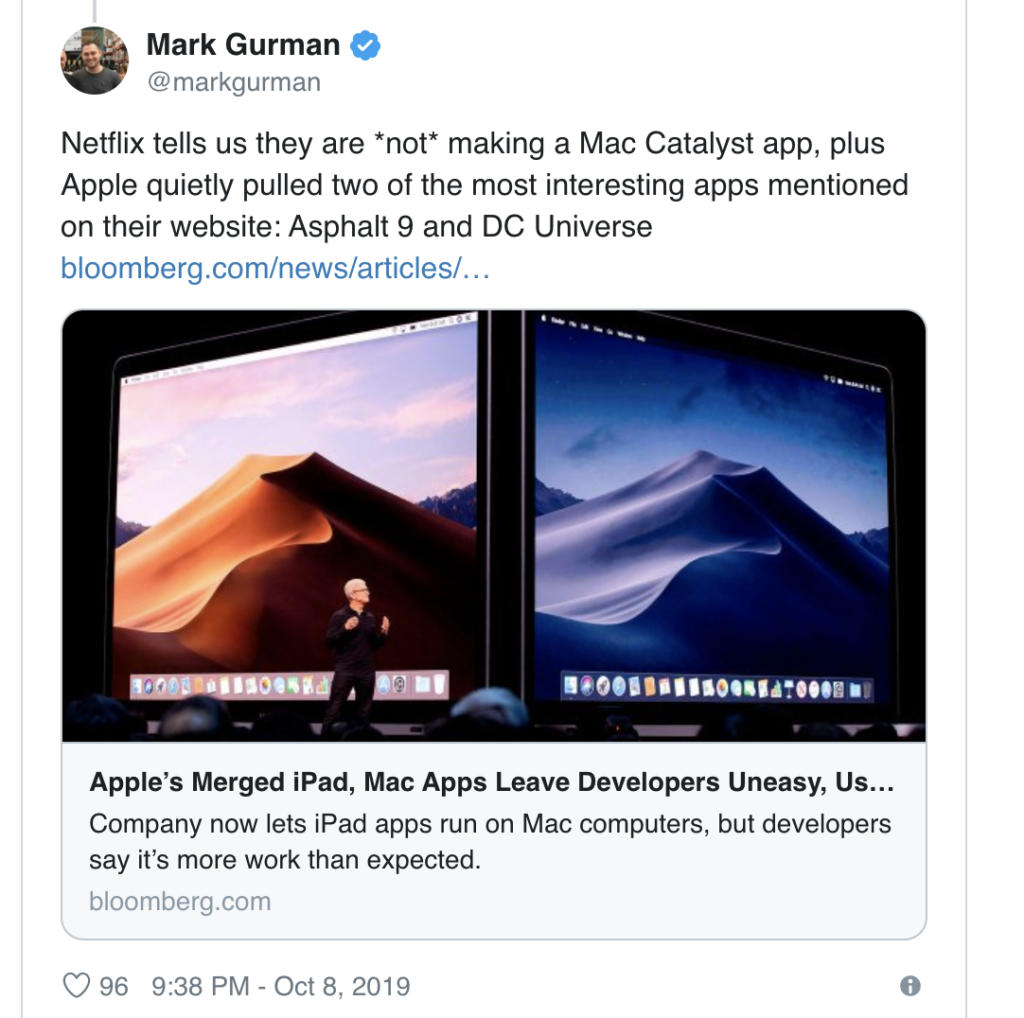 Asphalt 9 Coming On Mac Late 2019 Mac Catalyst 2