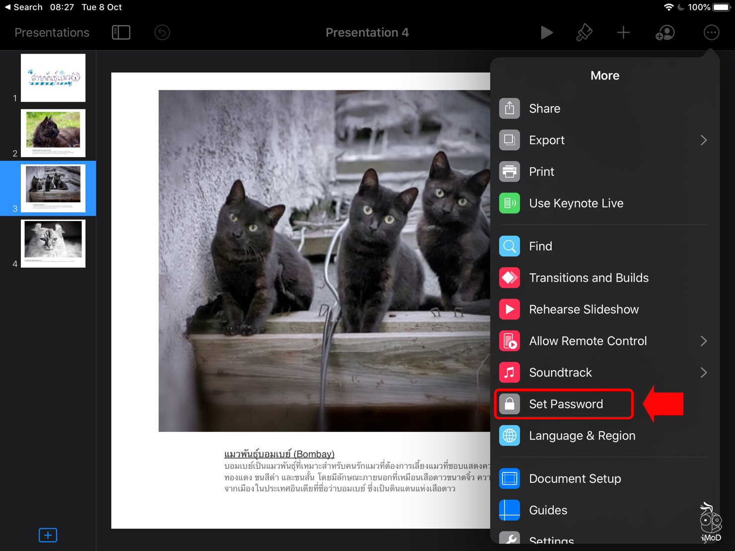How To Settings Password Keynote 02