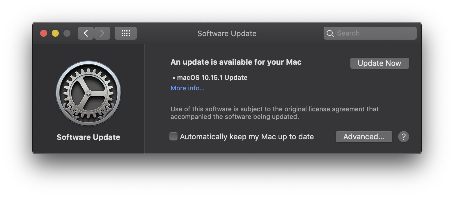 Macos Catalina 10 15 1 Released Img 1
