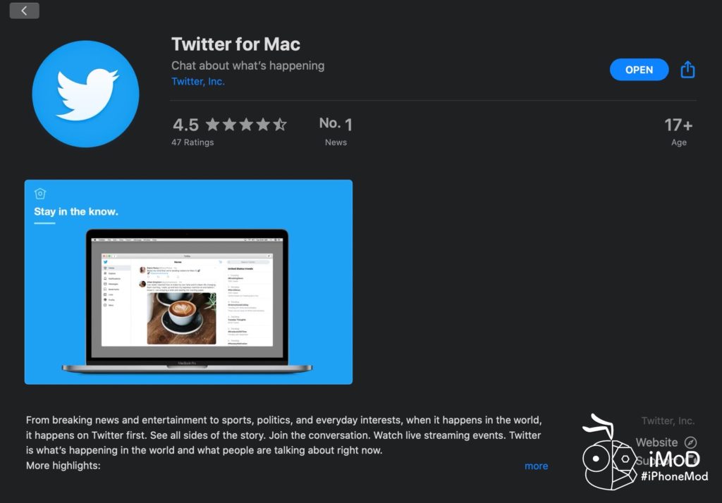 Twitter For Mac Update Version 8 1 1