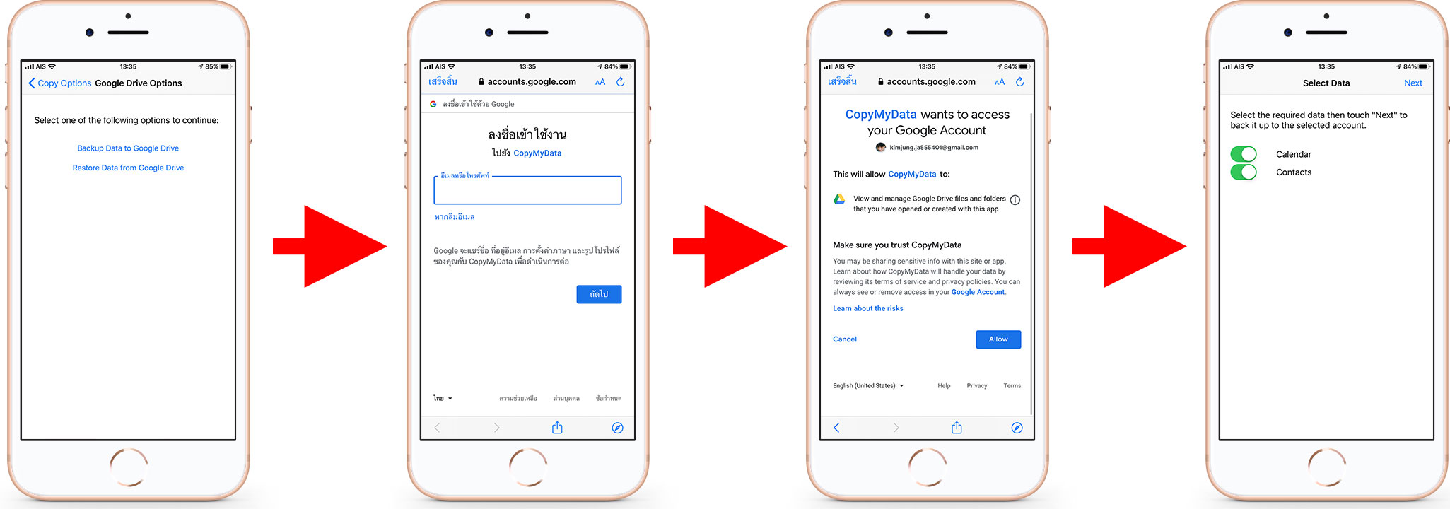 Copy My Data Backup Google Drive 1
