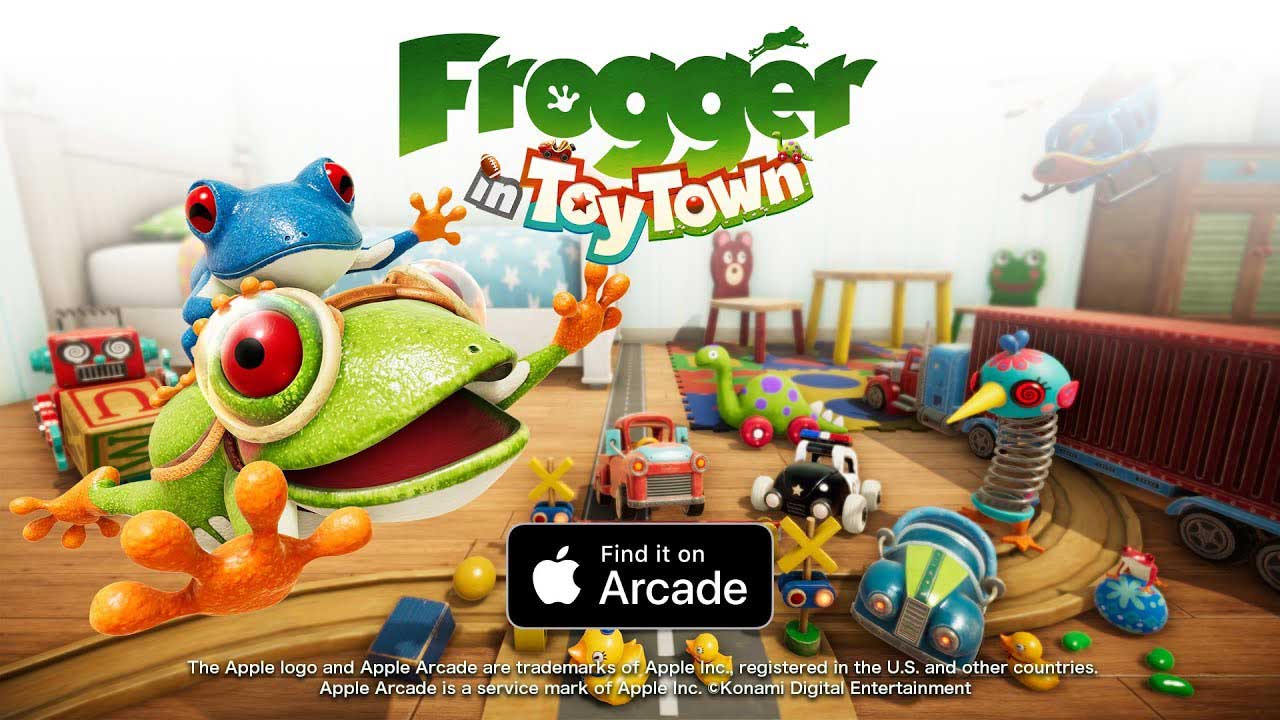 Frogger in Toy Town เกมกบคลาสิกเวอร์ชัน 2019 กระโดดข้ามถนน ข้ามลำธาร