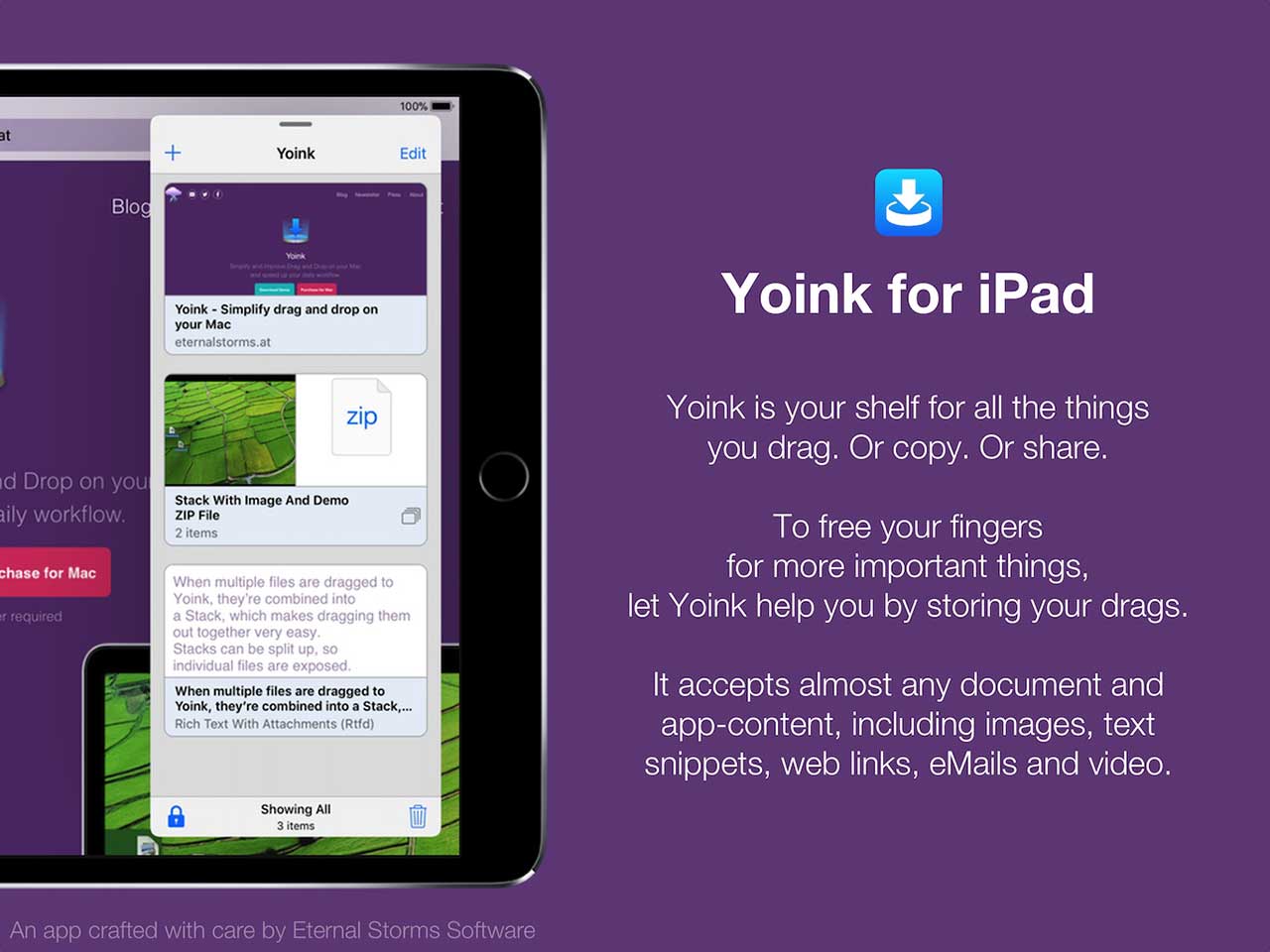 Yoink For Ipad 4