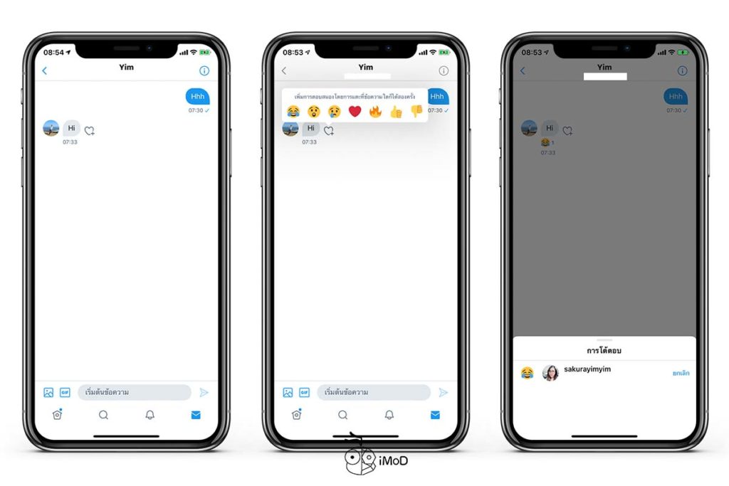 Twitter Released Tapback Emoji Message 2