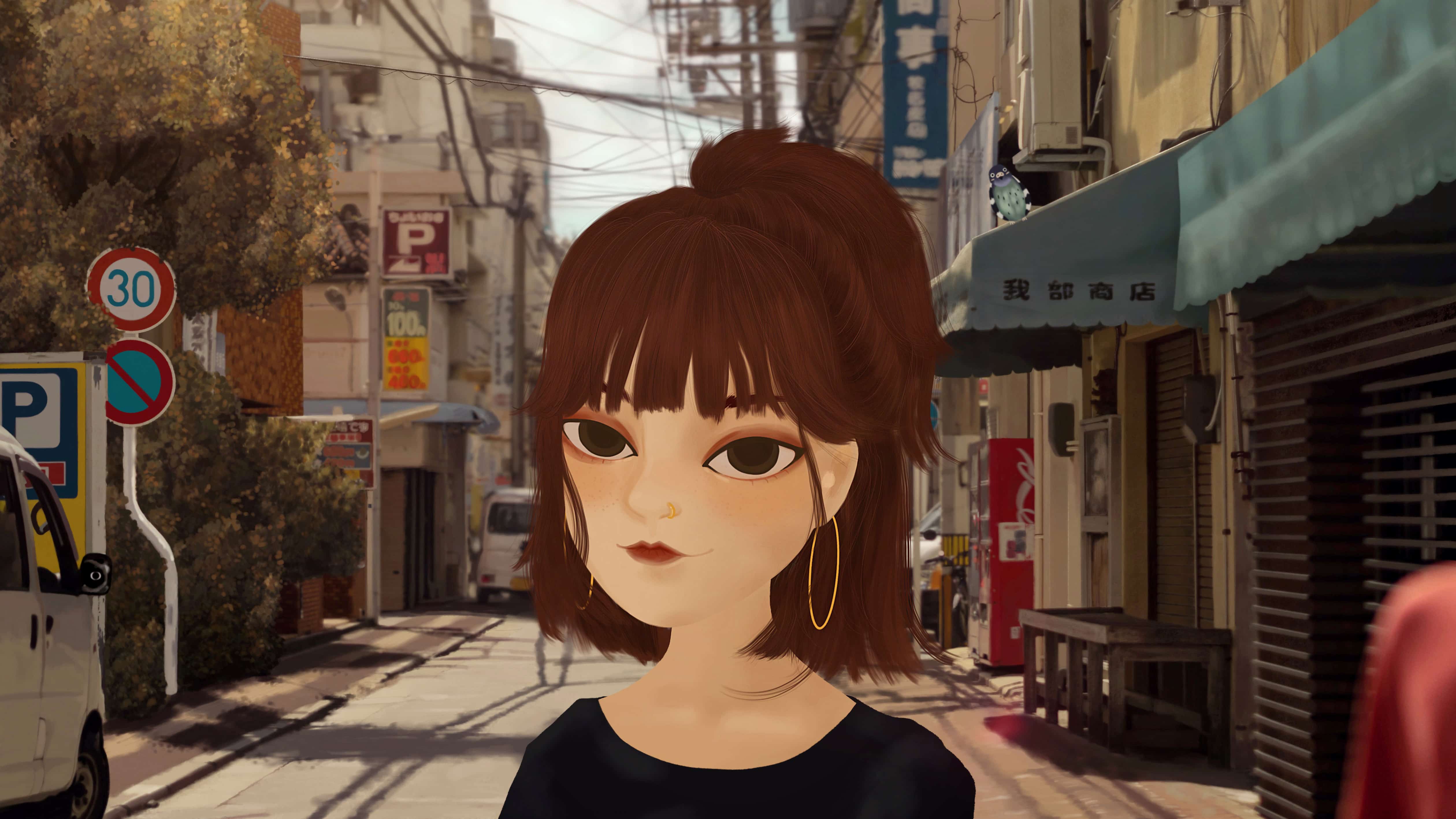 ภาพฟ้า พุทธรักษา วาดบน Ipad 3