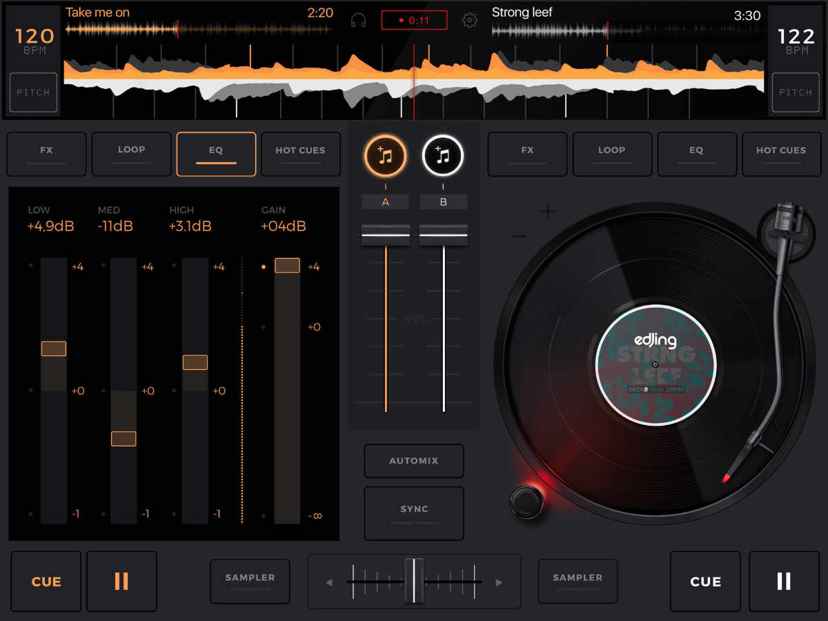 App Edjing Mix Ipad2
