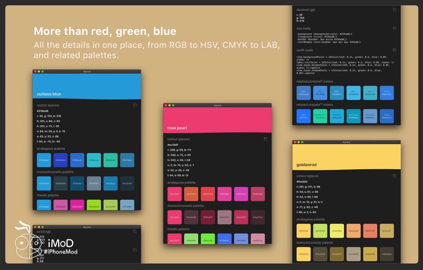 แนะนำแอปใหม่ Aurora ดูดรหัสสี (Color Picker) ใช้งานได้ทั้ง iOS และ macOS