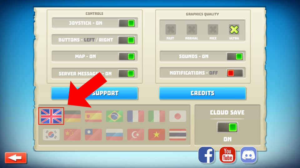 Game King Of Crabs Setting2