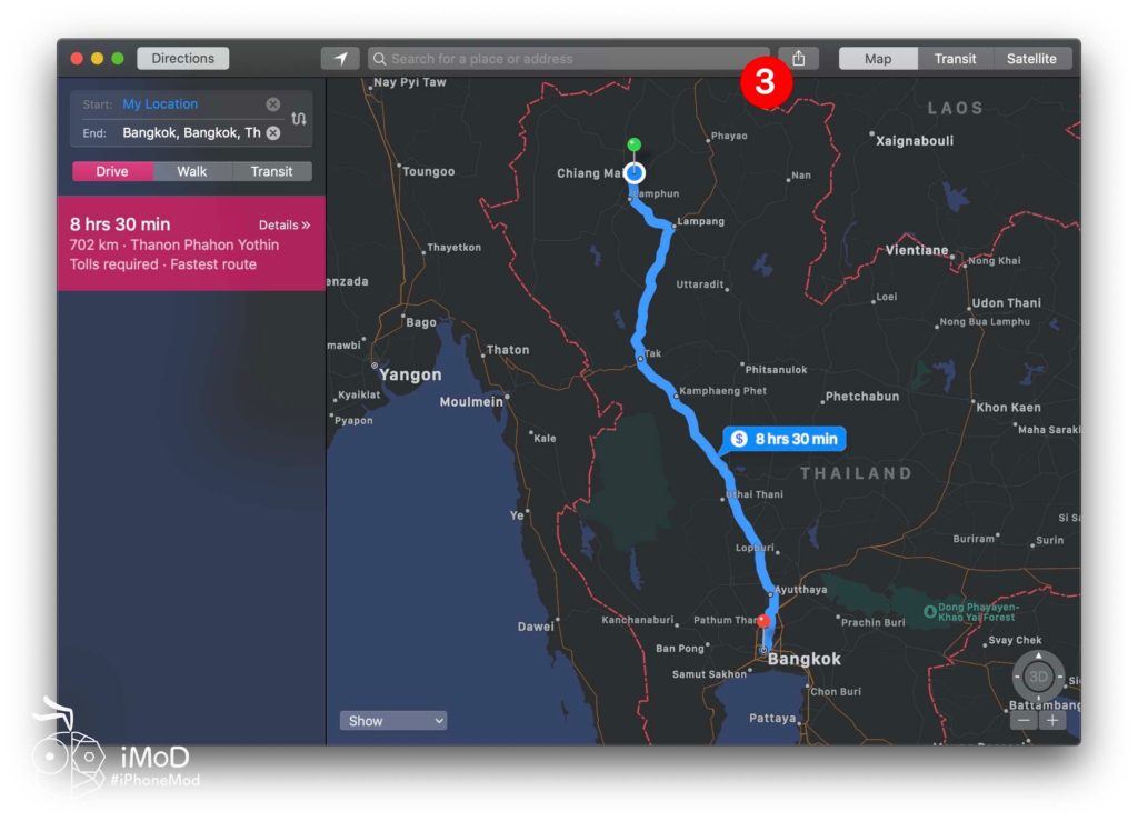 How To Share Maps Directions From Mac To To Iphone Ipad 2